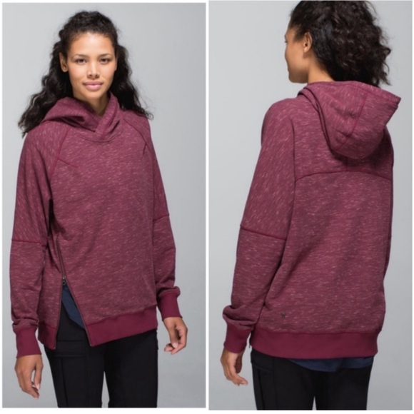 🍋 Lululemon Om & Roam Marled Rust Berry Hoodie 6 - Picture 2 of 10